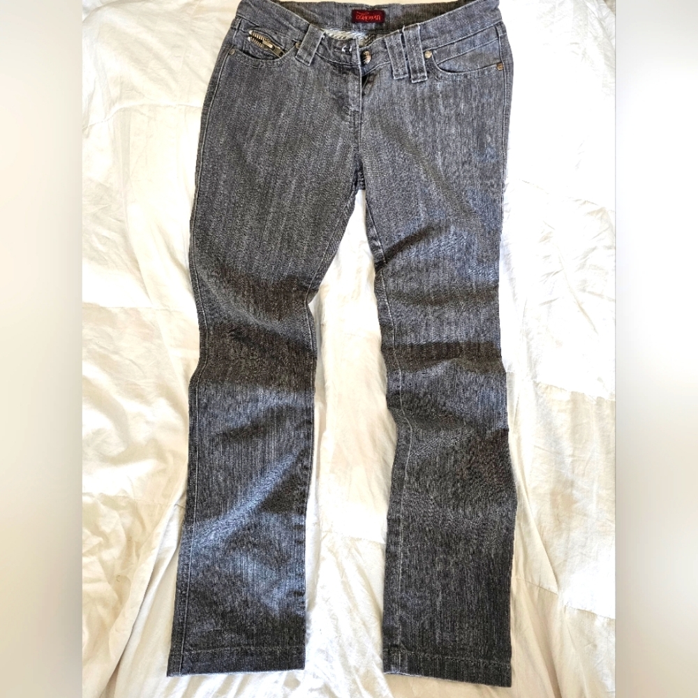 Stone Washed Gray Jeans